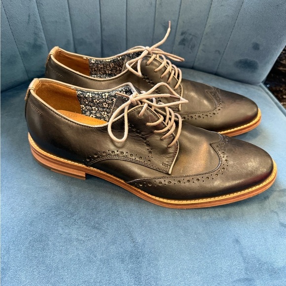 Johnston & Murphy Leather Wingtip Oxford Shoes Brown Men’s 7M